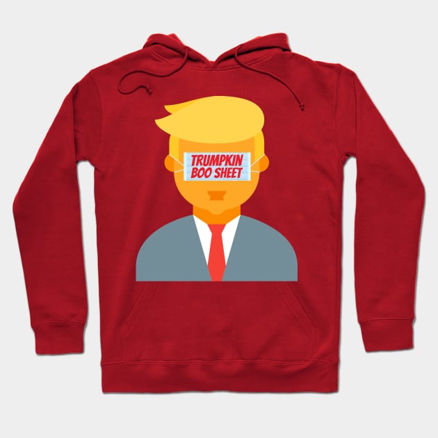 Trumpkin Boo Sheet Mask Hoodie by LadyKimberly